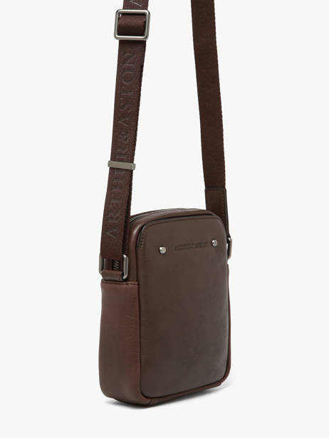 Sac Bandoulière Arthur & aston Marron danny 5 vue secondaire 2