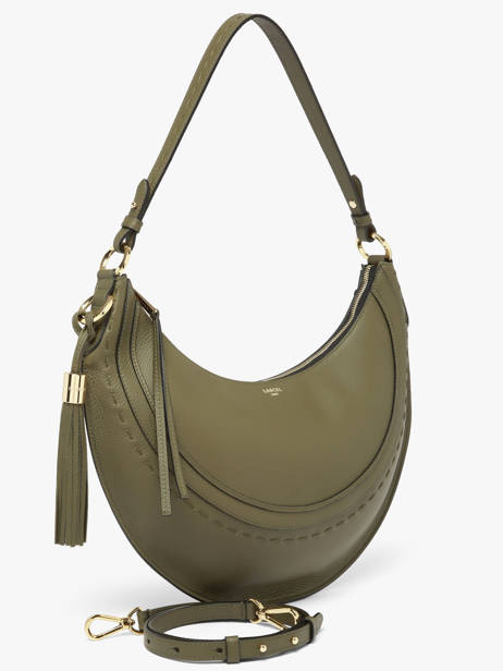 Sac Hobo M Zippé Hobohème Cuir Lancel Vert hoboheme A14217 vue secondaire 2