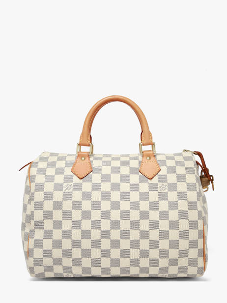 Preloved Louis Vuitton Handbag Speedy 30 Damier Azur Louis vuitton Blue second life DU1098 other view 6