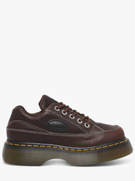 Sneakers Plateforme En Cuir Dr martens Marron accessoires 41129200