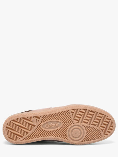 Sneakers En Cuir Gabor Rouge accessoires 5 vue secondaire 4