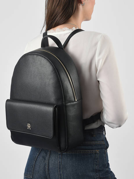 Backpack Tommy hilfiger Black th icon AW18756 other view 1