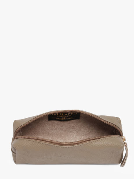 Trousse Cuir Milano Beige caviar CA22116O vue secondaire 1