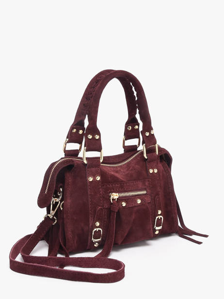 Sac Bandoulière Velvet Cuir Milano Violet velvet VE24092O vue secondaire 2