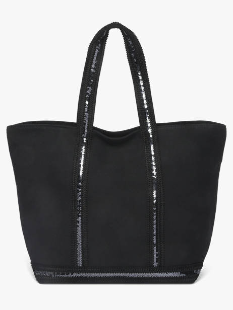 Cabas Cabas Coton Vanessa bruno Noir cabas 63140409 vue secondaire 4
