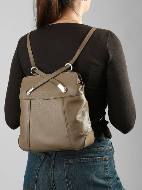 Sac à Dos Cuir Hexagona Marron confort 462107 vue secondaire 1