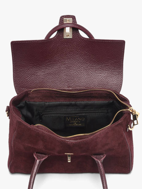 Sac Porté épaule Velvet Caviar Cuir Milano Rouge velvet caviar VC26061 vue secondaire 3