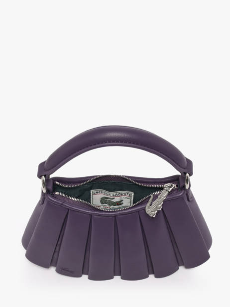 Sac Bandoulière Lenglen Cuir Lacoste Violet lenglen NU5219DP vue secondaire 3