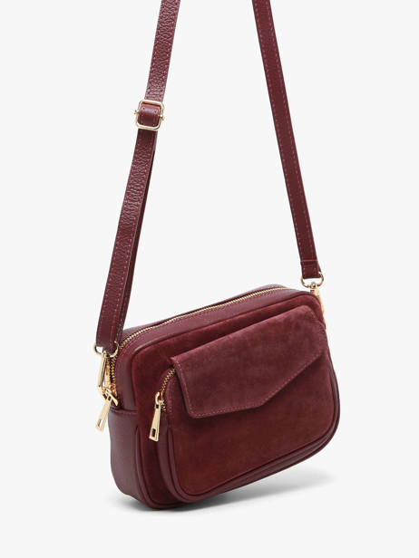 Sac Bandoulière Velvet Caviar Cuir Milano Rouge velvet caviar VC25067 vue secondaire 2