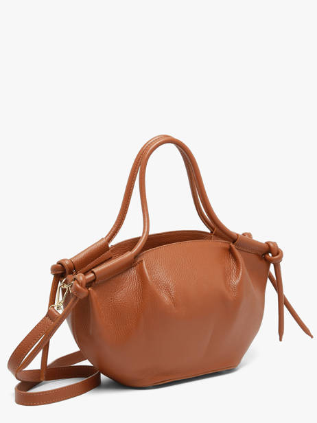 Sac Porté Main Caviar Cuir Milano Marron caviar CA26062 vue secondaire 2