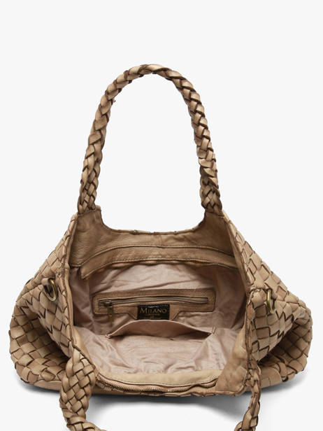 Sac Porté épaule Dewashed Cuir Milano Gris dewashed DE26061 vue secondaire 3