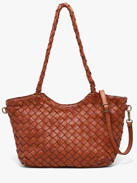Sac Porté épaule Dewashed Cuir Milano Marron dewashed DE26062 vue secondaire 4