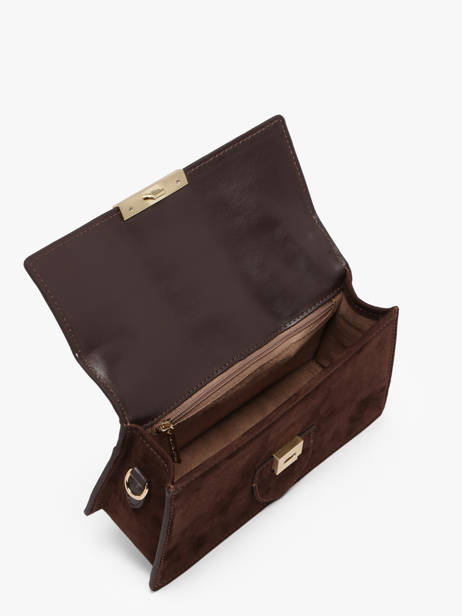 Sac Bandoulière Suede Ily Cuir Lancaster Marron suede ily 10 vue secondaire 3