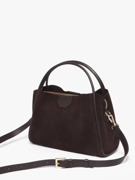 Sac Porté Main Suede Ida Cuir Lancaster Marron suede ida 101 vue secondaire 2