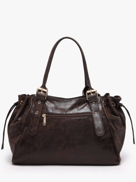 Sac Porté épaule A4 Lace Gallantry Marron lace 3 vue secondaire 3