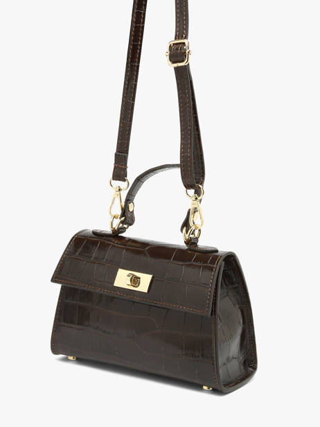 Sac Bandoulière Milano Marron cocco balo CB25116 vue secondaire 2