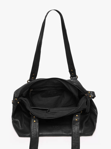 Sac Porté épaule Brooklyn Cuir Basilic pepper Noir brooklyn BBRO04 vue secondaire 3