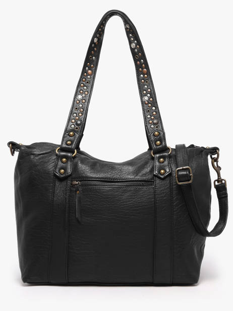 Sac Porté épaule Brooklyn Cuir Basilic pepper Noir brooklyn BBRO04 vue secondaire 4