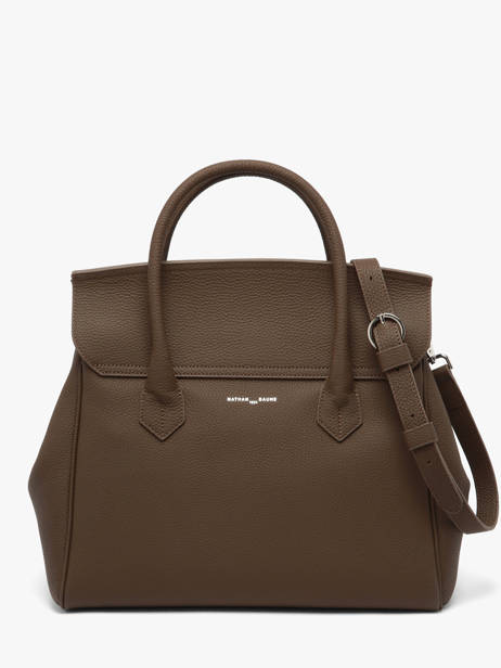 Sac à Main Clara Cuir Nathan baume Marron nathan 2 vue secondaire 4