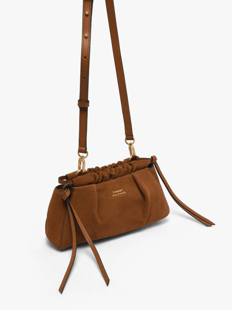 Sac Bandoulière Th Soft Cuir Tommy hilfiger Marron th soft AW19010 vue secondaire 2