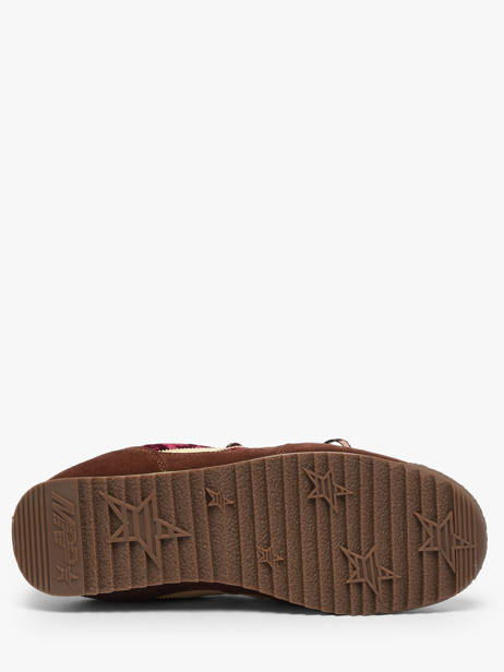 Sneakers Utah En Cuir Mrp star Rouge women 10 vue secondaire 4