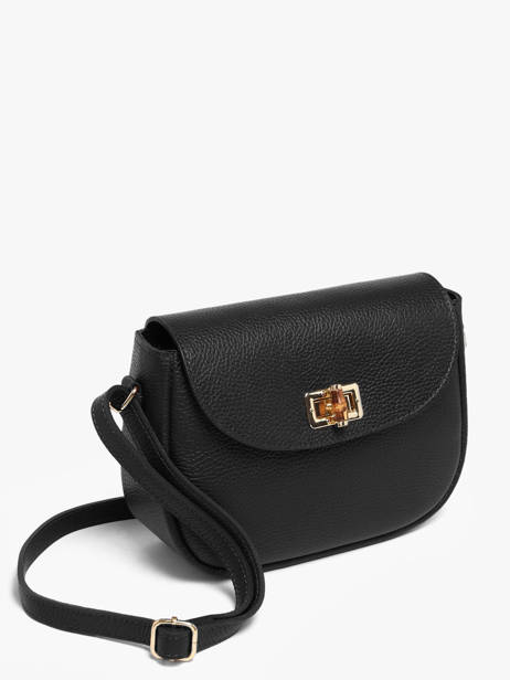 Sac Bandoulière Caviar Cuir Milano Noir caviar CA26068 vue secondaire 2