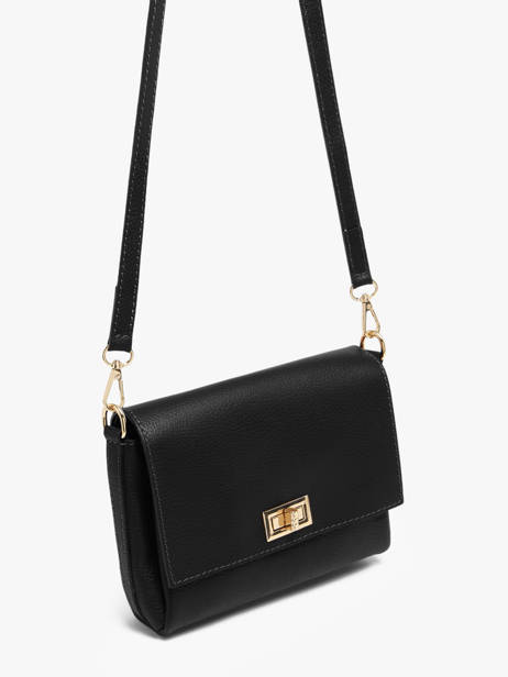 Sac Bandoulière Caviar Cuir Milano Noir caviar CA24061O vue secondaire 2