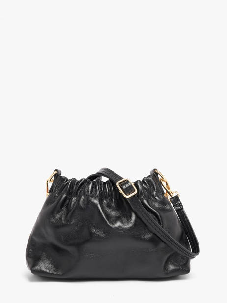 Sac Bandoulière Shiny Sauvage Cuir Milano Noir shiny sauvage SS26062 vue secondaire 4