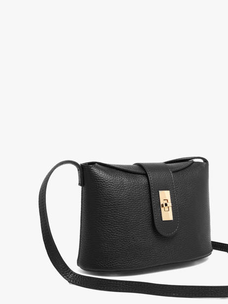 Sac Bandoulière Caviar Cuir Milano Noir caviar CA26065 vue secondaire 2