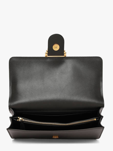 Sac Bandoulière Love Bag Icon Cuir Pinko Noir love bag icon 7070A0F1 vue secondaire 3