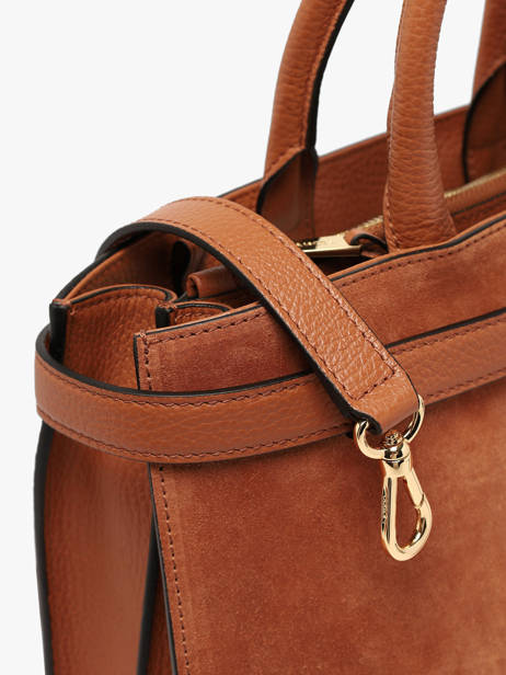 Sac Porté Main M Faubourg Daim Cuir Lancel Marron faubourg A14257 vue secondaire 2