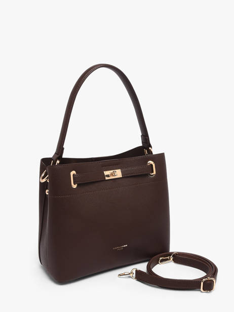 Sac Porté épaule Saffiano David jones Marron saffiano 4 vue secondaire 2