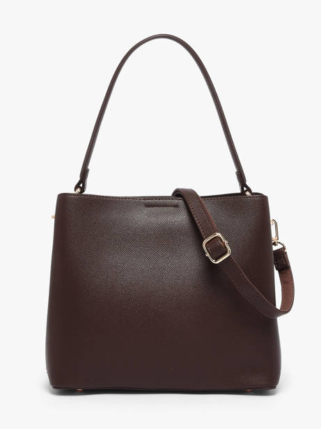 Sac Porté épaule Saffiano David jones Marron saffiano 4 vue secondaire 4