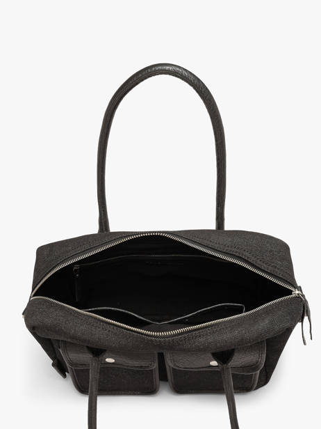 Sac Porté Main A4 Denim Paul marius Noir denim DANDYDEN vue secondaire 3