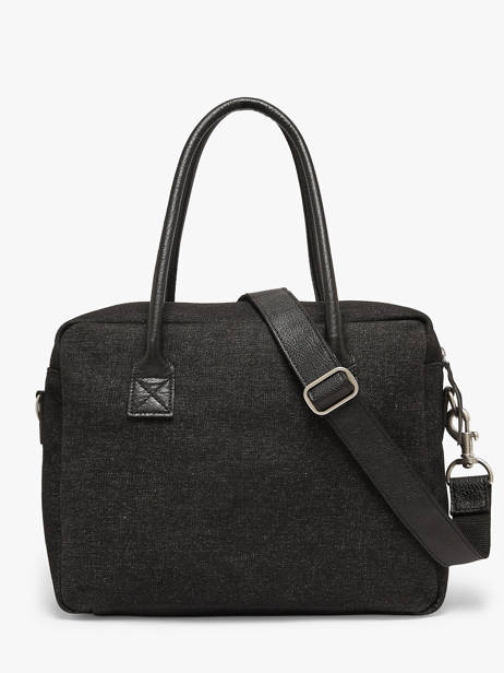 Sac Porté Main A4 Denim Paul marius Noir denim DANDYDEN vue secondaire 4