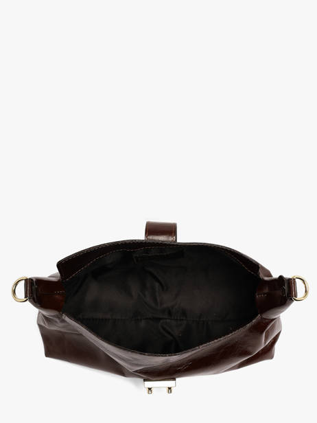 Sac Porté épaule Shiny Sauvage Cuir Milano Marron shiny sauvage SS26064 vue secondaire 3