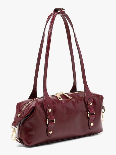Sac Porté épaule Shiny Sauvage Cuir Milano Rouge shiny sauvage SS26065 vue secondaire 2