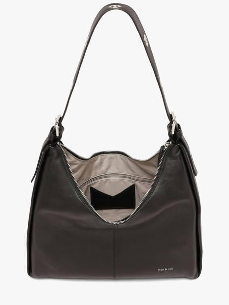 Sac Porté épaule Tina Cuir Lisse Nat et nin Noir vintage TINA vue secondaire 3