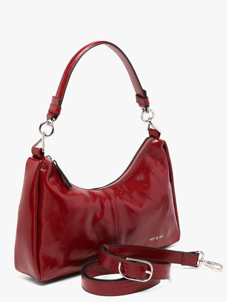 Sac Porté épaule Vintage Cuir Nat et nin Rouge vintage REJINA vue secondaire 2