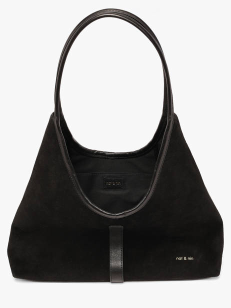 Sac Porté épaule Vintage Cuir Nat et nin Noir vintage ROMEO vue secondaire 3