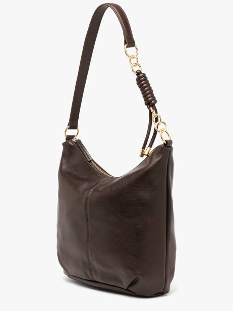 Sac Porté épaule Vintage Cuir Nat et nin Marron vintage SORA vue secondaire 2