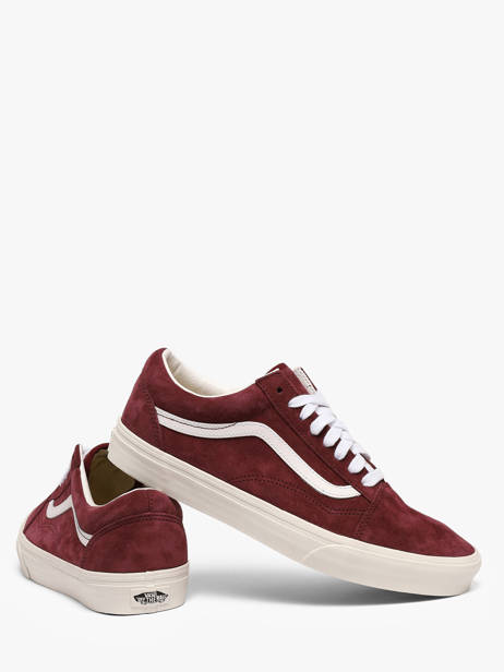 Sneakers En Cuir Vans Rouge men D7Z4QU1 vue secondaire 2