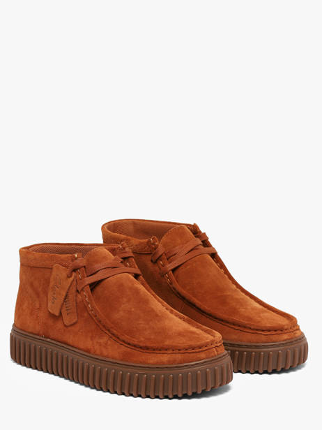 Chaussures Derbies Montante En Cuir Clarks Orange men 26327243 vue secondaire 1