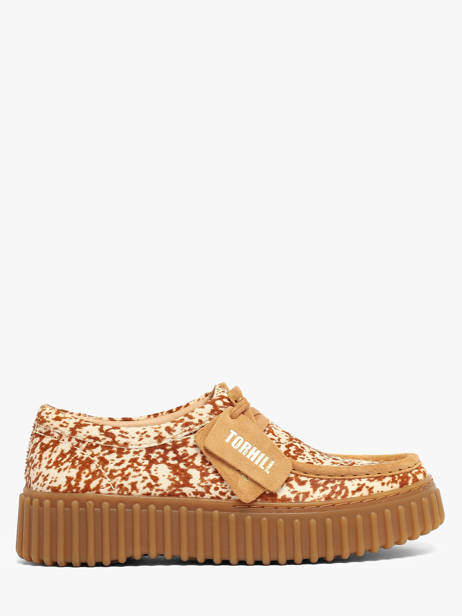 Chaussures Derbies En Cuir Clarks Beige women 26327765