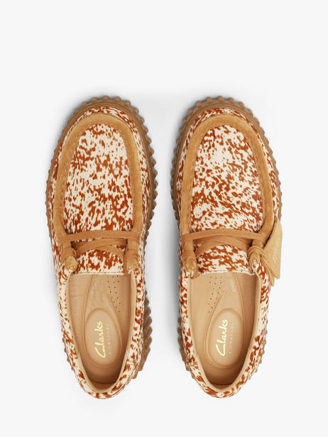 Chaussures Derbies En Cuir Clarks Beige women 26327765 vue secondaire 3