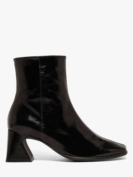 Bottines à Talon En Cuir Angel alarcon Noir women 507N