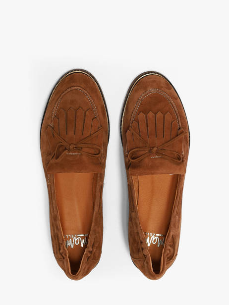 Mocassins En Cuir Mam'zelle Marron women CSIUV28 vue secondaire 3