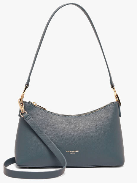 Sac Porté épaule Saffiano David jones Bleu saffiano A