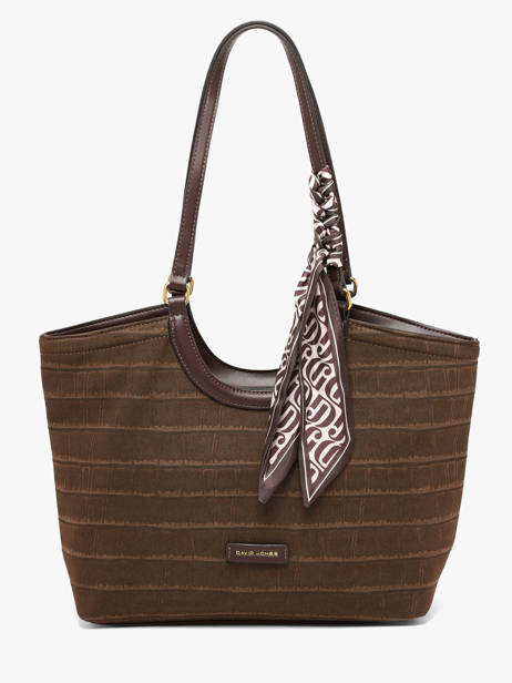 Sac Porté épaule Croco Chic David jones Marron croco chic CM8681
