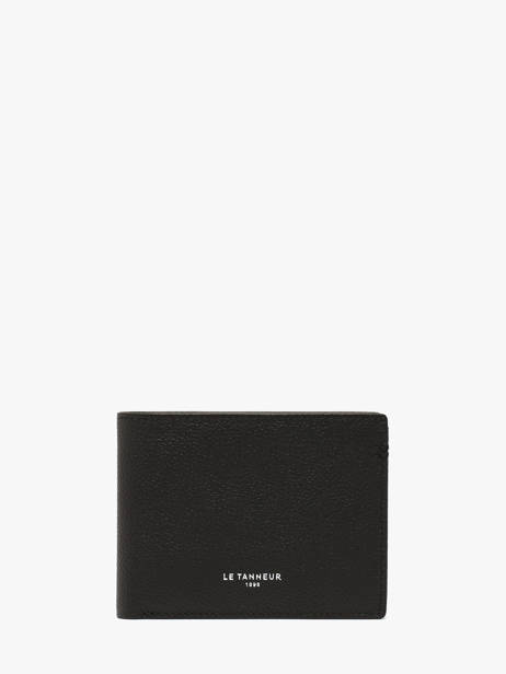 Portefeuille Lucien En Cuir Grainé Le tanneur Noir lucien graine THGR3303